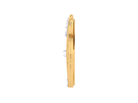 3D Printable Cad jewelry design of Lady diamond Pendant 3D Model