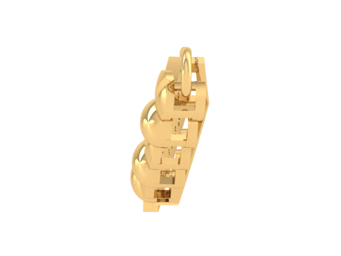3D Printable Cad jewelry design of Lady diamond Pendant Modèle 3D