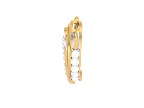3D Printable Cad jewelry design of Lady diamond Pendant 3D 모델
