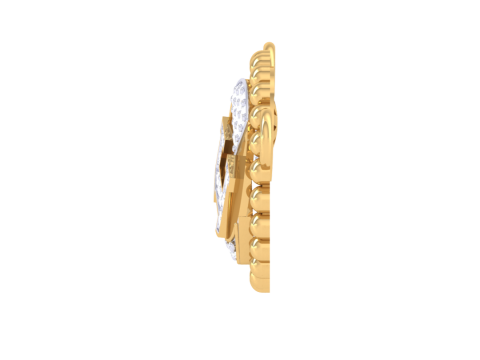 3D Printable Cad jewelry design of Lady diamond Pendant Modelo 3D