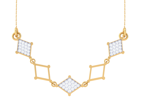 3D Printable Cad jewelry design of Lady diamond Pendant Modèle 3D