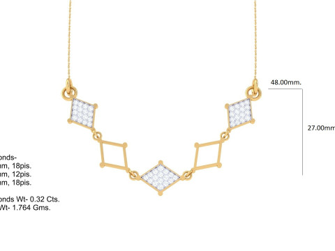3D Printable Cad jewelry design of Lady diamond Pendant 3D मॉडल