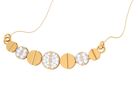 3D Printable Cad jewelry design of Lady diamond Pendant 3D Model