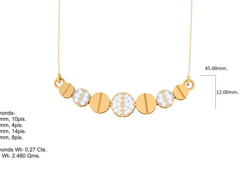 3D Printable Cad jewelry design of Lady diamond Pendant 3D Model