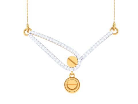 3D Printable Cad jewelry design of Lady diamond Pendant Modèle 3D