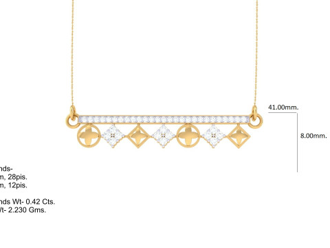 3D Printable Cad jewelry design of Lady diamond Pendant Modelo 3D