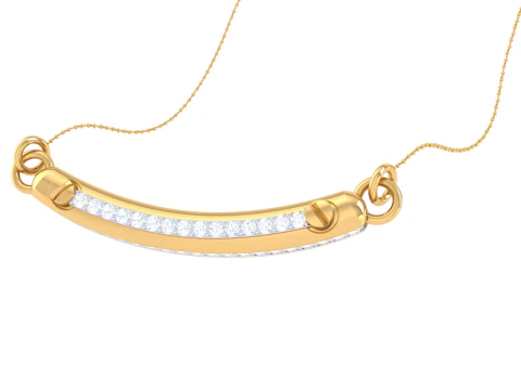 3D Printable Cad jewelry design of Lady diamond Pendant 3D Model