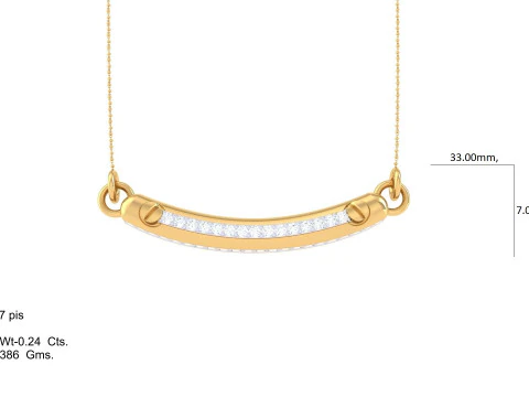 3D Printable Cad jewelry design of Lady diamond Pendant 3D Model