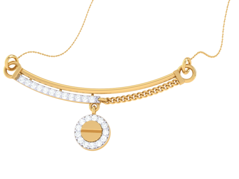 3D Printable Cad jewelry design of Lady diamond Pendant 3D Model
