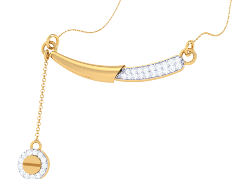 3D Printable Cad jewelry design of Lady diamond Pendant 3D मॉडल