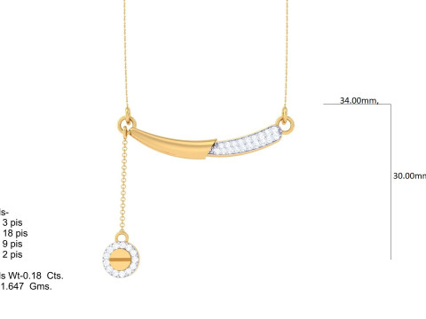 3D Printable Cad jewelry design of Lady diamond Pendant 3D मॉडल