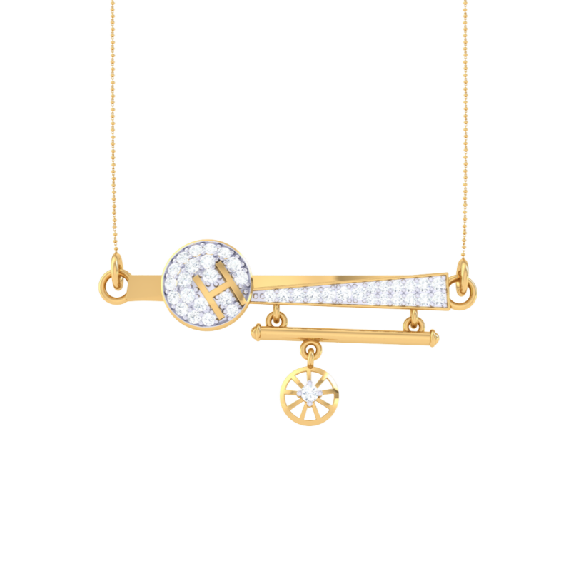3D Printable Cad jewelry design of Lady diamond Pendant 3D Model .c4d .max .obj .3ds .fbx .stl .blend