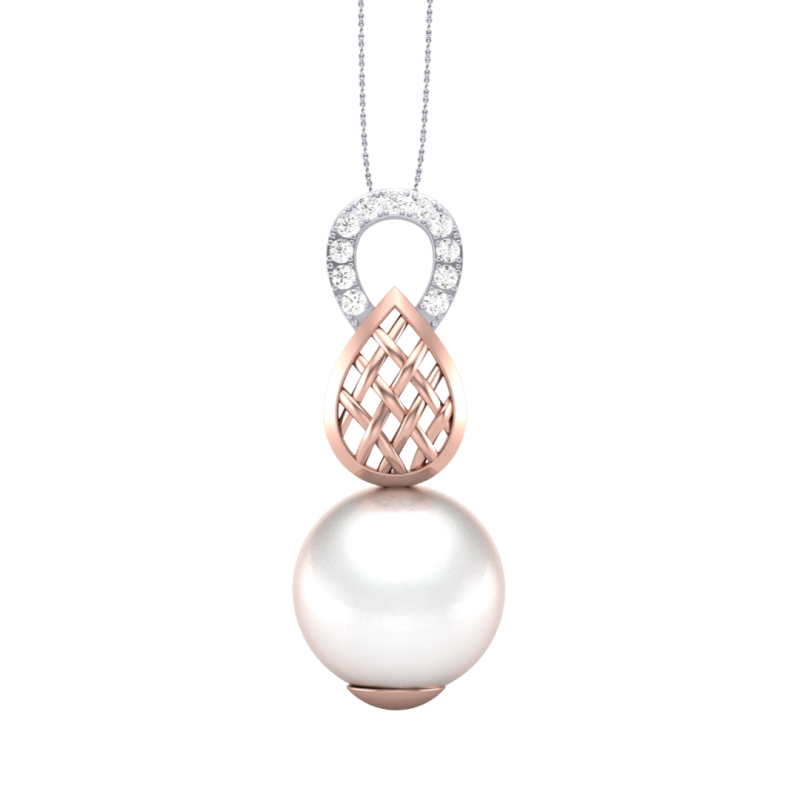 3D Printable Cad jewelry design of Lady diamond Pendant 3D Model .c4d .max .obj .3ds .fbx .stl .blend