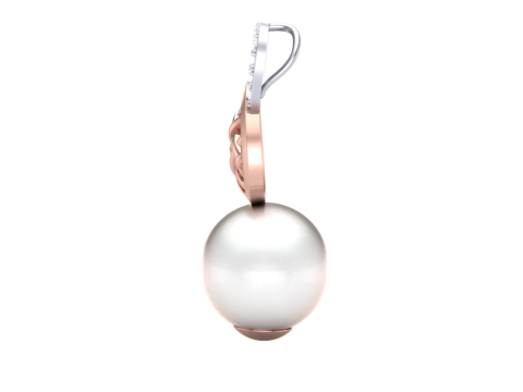 3D Printable Cad jewelry design of Lady diamond Pendant 3D Model