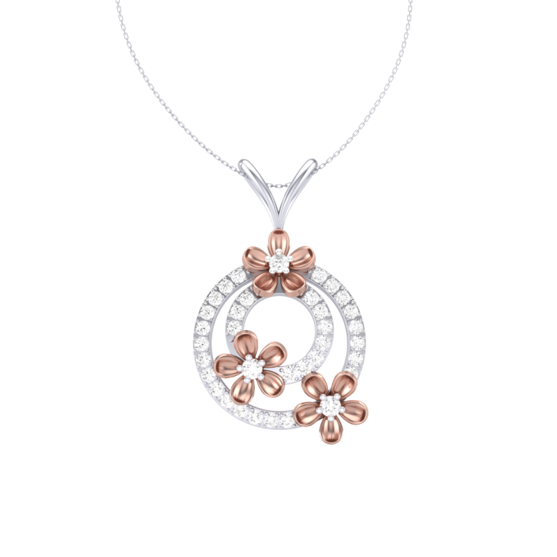 3D Printable Cad jewelry design of Lady diamond Pendant 3D Modell .c4d .max .obj .3ds .fbx .stl .blend