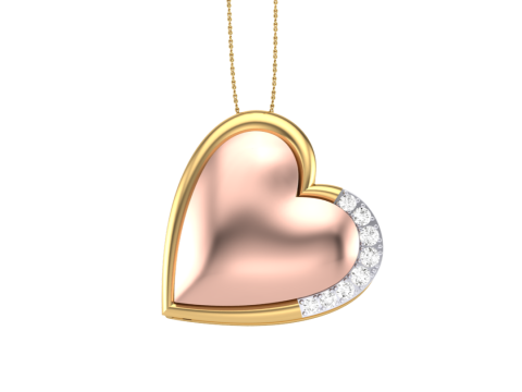 3D Printable Cad jewelry design of Lady diamond Pendant 3D Модель