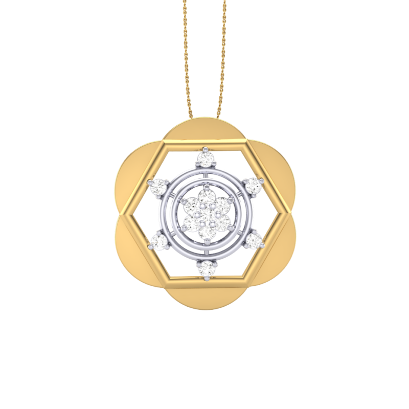 3D Printable Cad jewelry design of Lady diamond Pendant Modelo 3D .c4d .max .obj .3ds .fbx .stl .blend