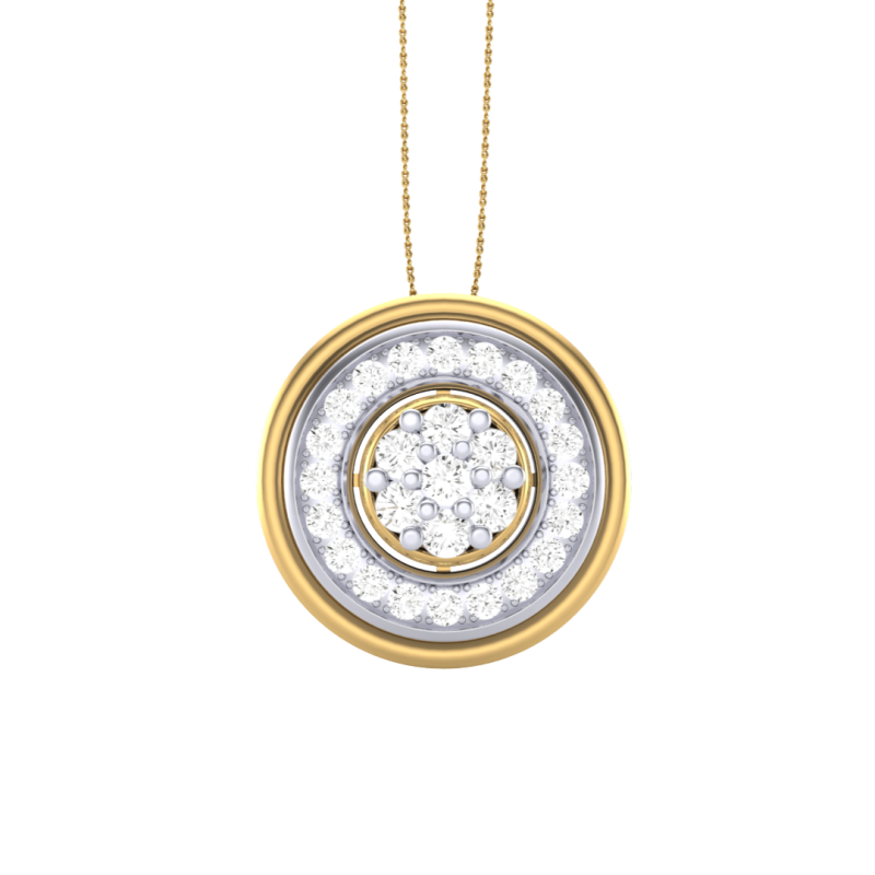3D Printable Cad jewelry design of Lady diamond Pendant Modèle 3D .c4d .max .obj .3ds .fbx .stl .blend 