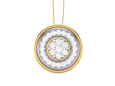3D Printable Cad jewelry design of Lady diamond Pendant 3D Модель