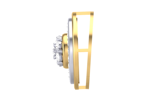3D Printable Cad jewelry design of Lady diamond Pendant Modèle 3D