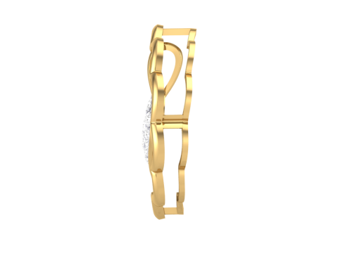 3D Printable Cad jewelry design of Lady diamond Pendant 3D Model