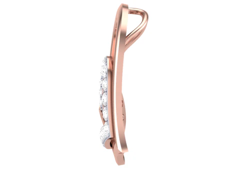 3D Printable Cad jewelry design of Lady diamond Pendant 3D Model