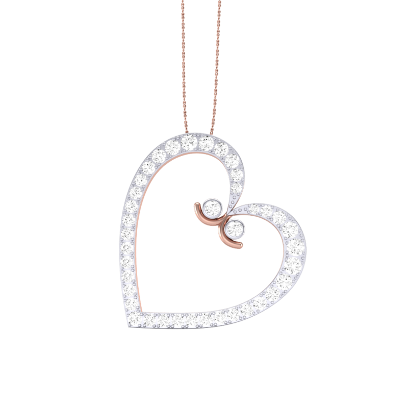 3D Printable Cad jewelry design of Lady diamond Pendant Modelo 3D .c4d .max .obj .3ds .fbx .stl .blend
