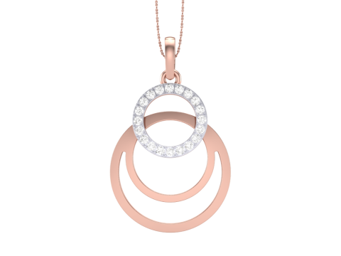 3D Printable Cad jewelry design of Lady diamond Pendant 3D 模型