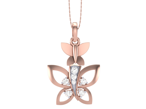 3D Printable Cad jewelry design of Lady diamond Pendant 3D-Modell