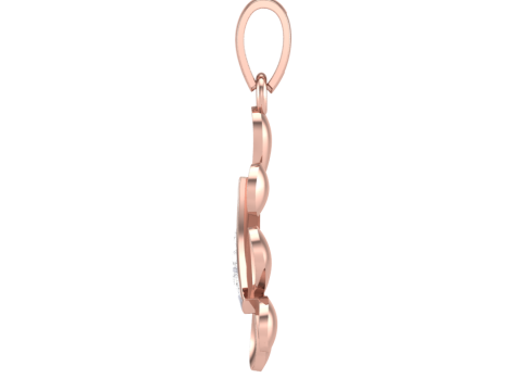 3D Printable Cad jewelry design of Lady diamond Pendant 3D मॉडल