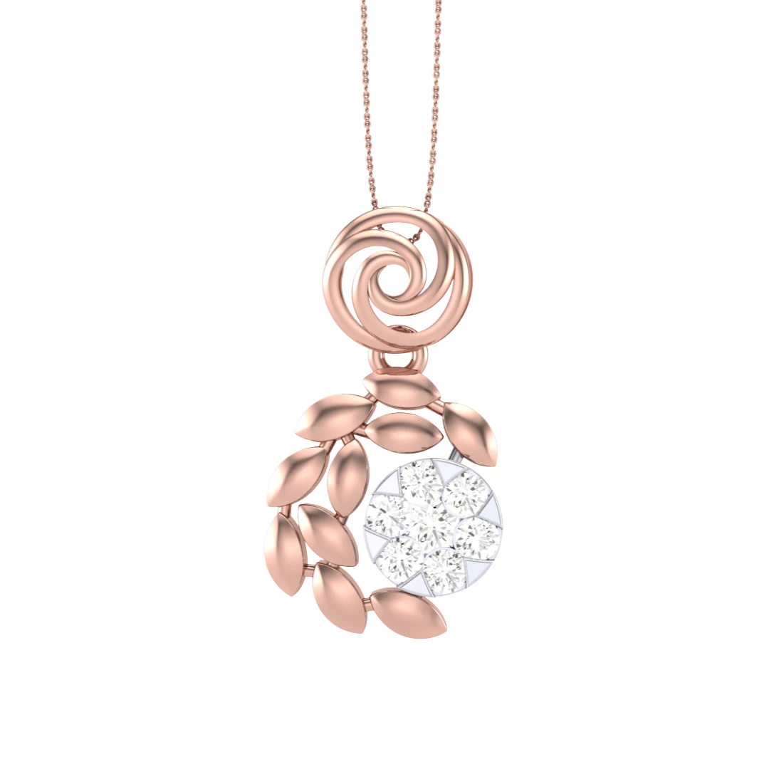 3D Printable Cad jewelry design of Lady diamond Pendant 3D Model .c4d .max .obj .3ds .fbx .stl .blend 