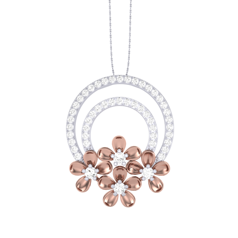 3D Printable Cad jewelry design of Lady diamond Pendant 3D 모델 .c4d .max .obj .3ds .fbx .stl .blend