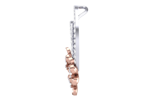3D Printable Cad jewelry design of Lady diamond Pendant 3D 모델