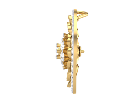 3D Printable Cad jewelry design of Lady diamond Pendant 3D Модель