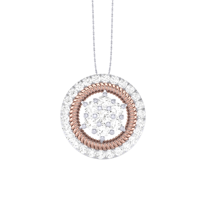 3D Printable Cad jewelry design of Lady diamond Pendant Model 3D .c4d .max .obj .3ds .fbx .stl .blend 