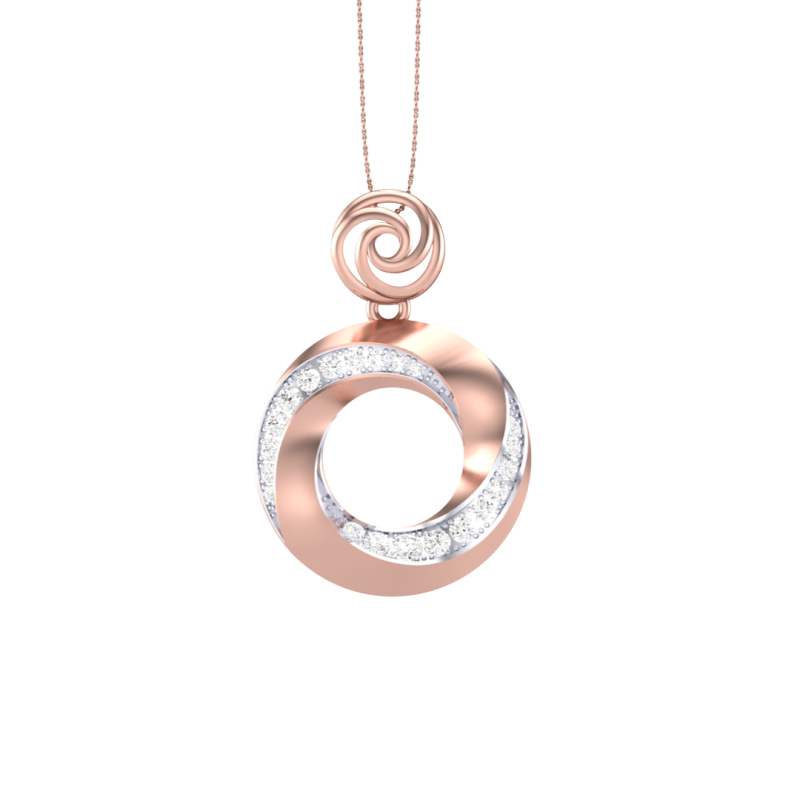 3D Printable Cad jewelry design of Lady diamond Pendant 3D मॉडल .c4d .max .obj .3ds .fbx .stl .blend
