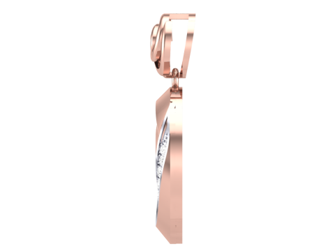 3D Printable Cad jewelry design of Lady diamond Pendant 3D मॉडल