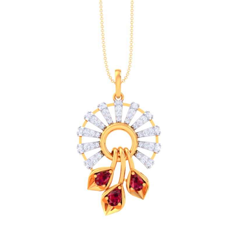 3D Printable Cad jewelry design of Lady diamond Pendant 3D मॉडल .c4d .max .obj .3ds .fbx .stl .blend