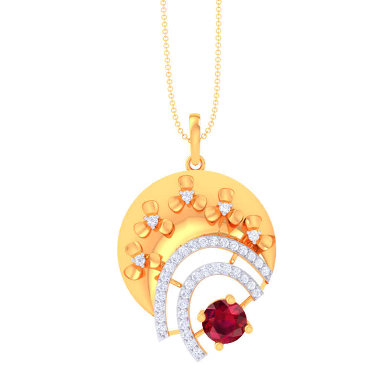 3D Printable Cad jewelry design of Lady diamond Pendant 3D Модель .c4d .max .obj .3ds .fbx .stl .blend