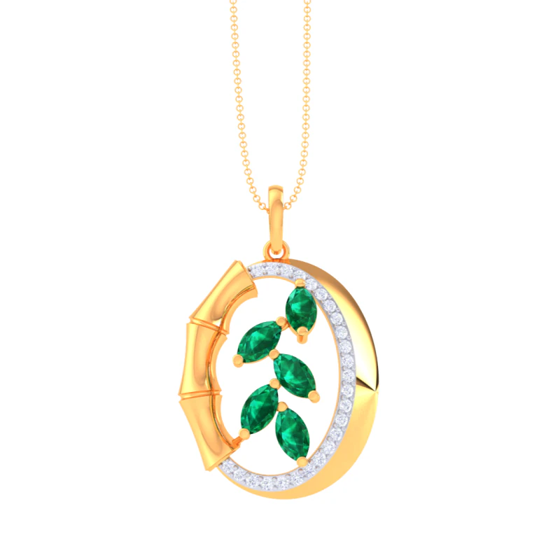 3D-печать CAD-дизайна ювелирного кулона Lady с бриллиантами 3D Модель .c4d .max .obj .3ds .fbx .stl .blend