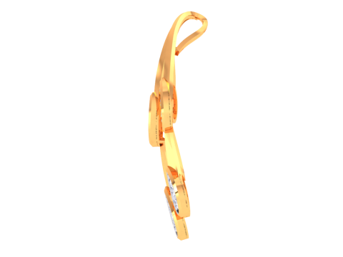 3D Printable Cad jewelry design of Lady diamond Pendant 3D 模型