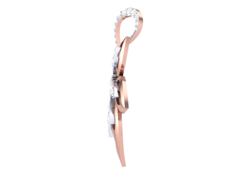 3D Printable Cad jewelry design of Lady diamond Pendant 3D Модель