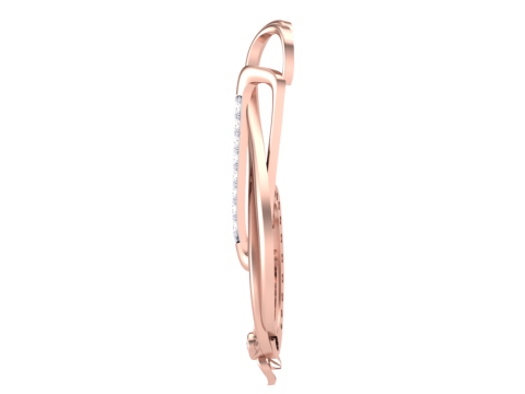 3D Printable Cad jewelry design of Lady diamond Pendant 3D 모델