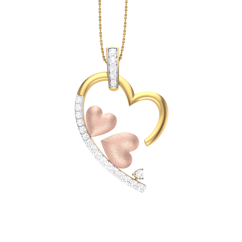 3D Printable Cad jewelry design of Lady diamond Pendant Modelo 3D .c4d .max .obj .3ds .fbx .stl .blend