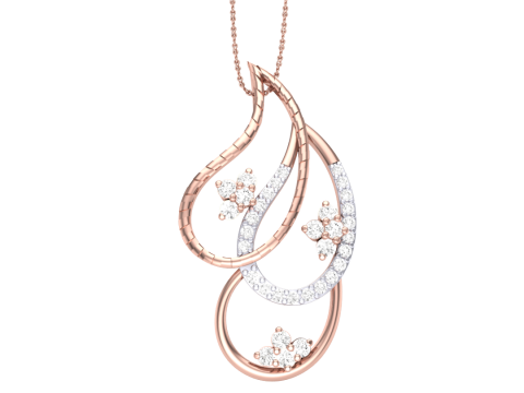 3D Printable Cad jewelry design of Lady diamond Pendant 3D 模型