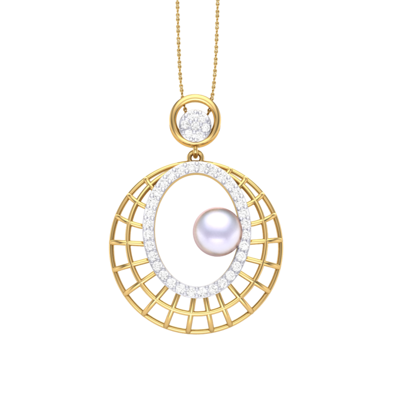 3D Printable Cad jewelry design of Lady diamond Pendant 3D मॉडल .c4d .max .obj .3ds .fbx .stl .blend