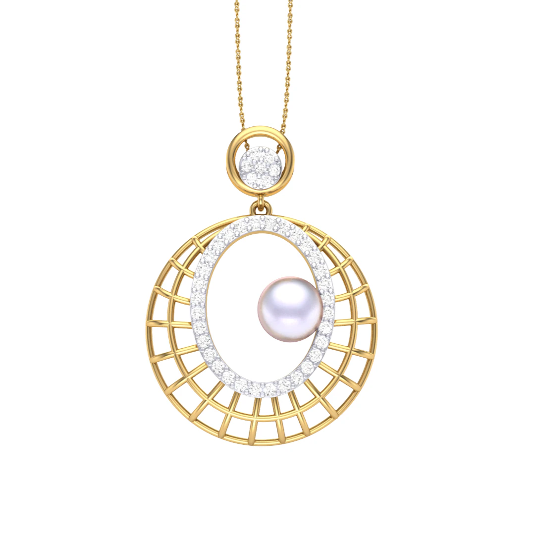 3D Printable Cad jewelry design of Lady diamond Pendant 3D Model .c4d .max .obj .3ds .fbx .stl .blend 