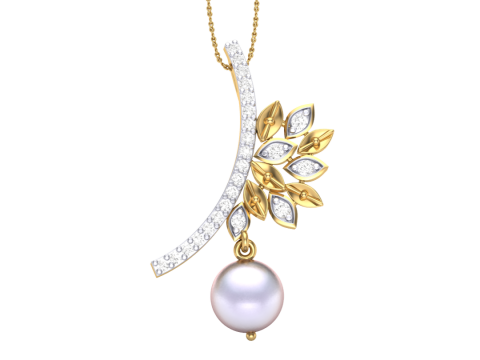 3D Printable Cad jewelry design of Lady diamond Pendant 3D-Modell