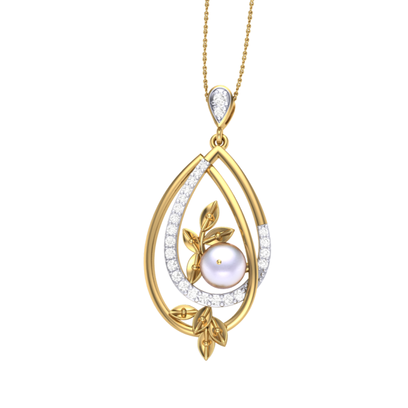 3D Printable Cad jewelry design of Lady diamond Pendant 3D Model .c4d .max .obj .3ds .fbx .stl .blend