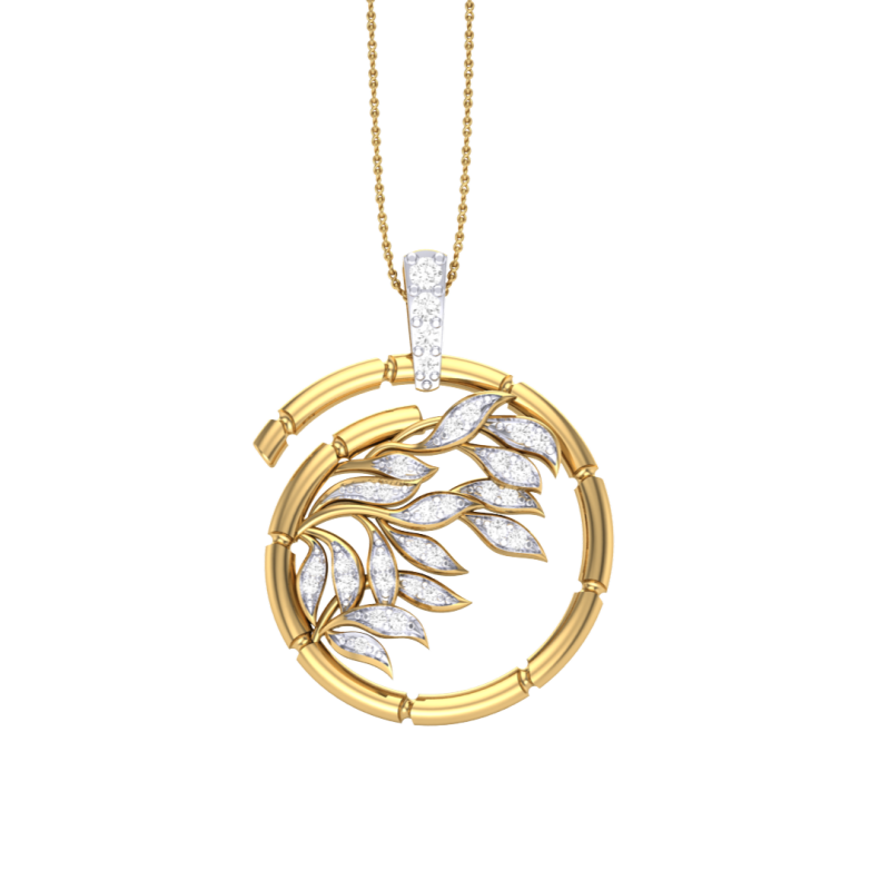 3D Printable Cad jewelry design of Lady diamond Pendant Modèle 3D .c4d .max .obj .3ds .fbx .stl .blend